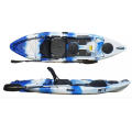 2020 China OEM not inflatable single person sea paddle fishing kayak boat wholesale with aluminum frame seat for sale